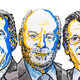 Jean-Pierre Sauvage, Sir J. Fraser Stoddart and Bernard L. Feringa, winners of the 2016 Nobel prize in chemistry. (Image: Nobel Prize)